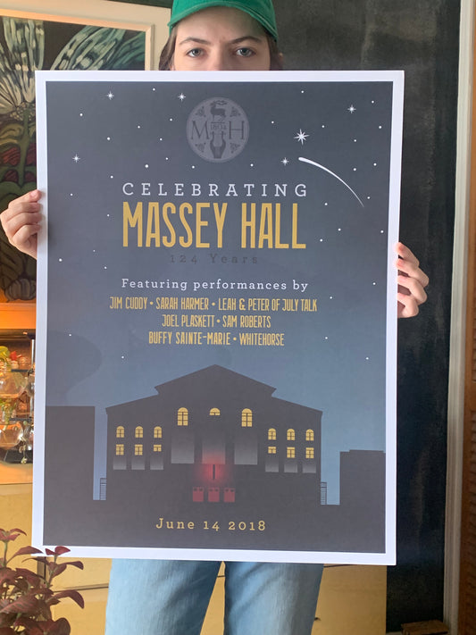 Massey Hall 124th anniversary poster