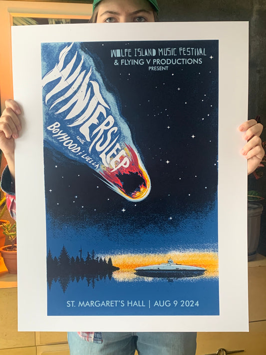 Wintersleep, Boyhood & Luella silkscreened gig poster